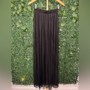 Windsor Black Sheer Maxi Skirt
